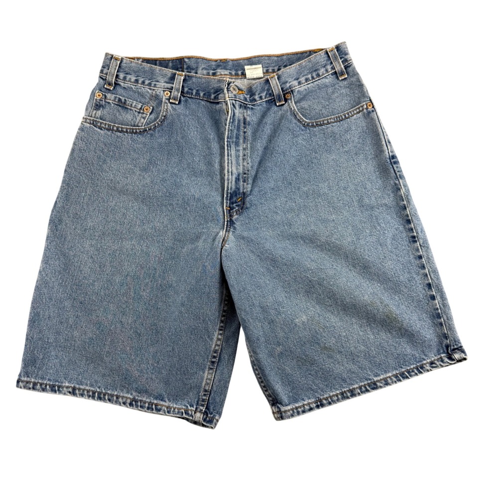 Vintage Levis 560 Loose Fit Denim Shorts Mens 36 Blue Made in USA 90s Jeans Y2K - Picture 1 of 15